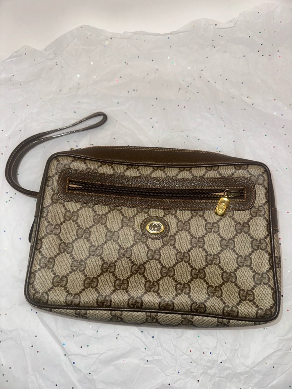 Vintage ‘90s GUCCI Sherry Line Clutch Bag